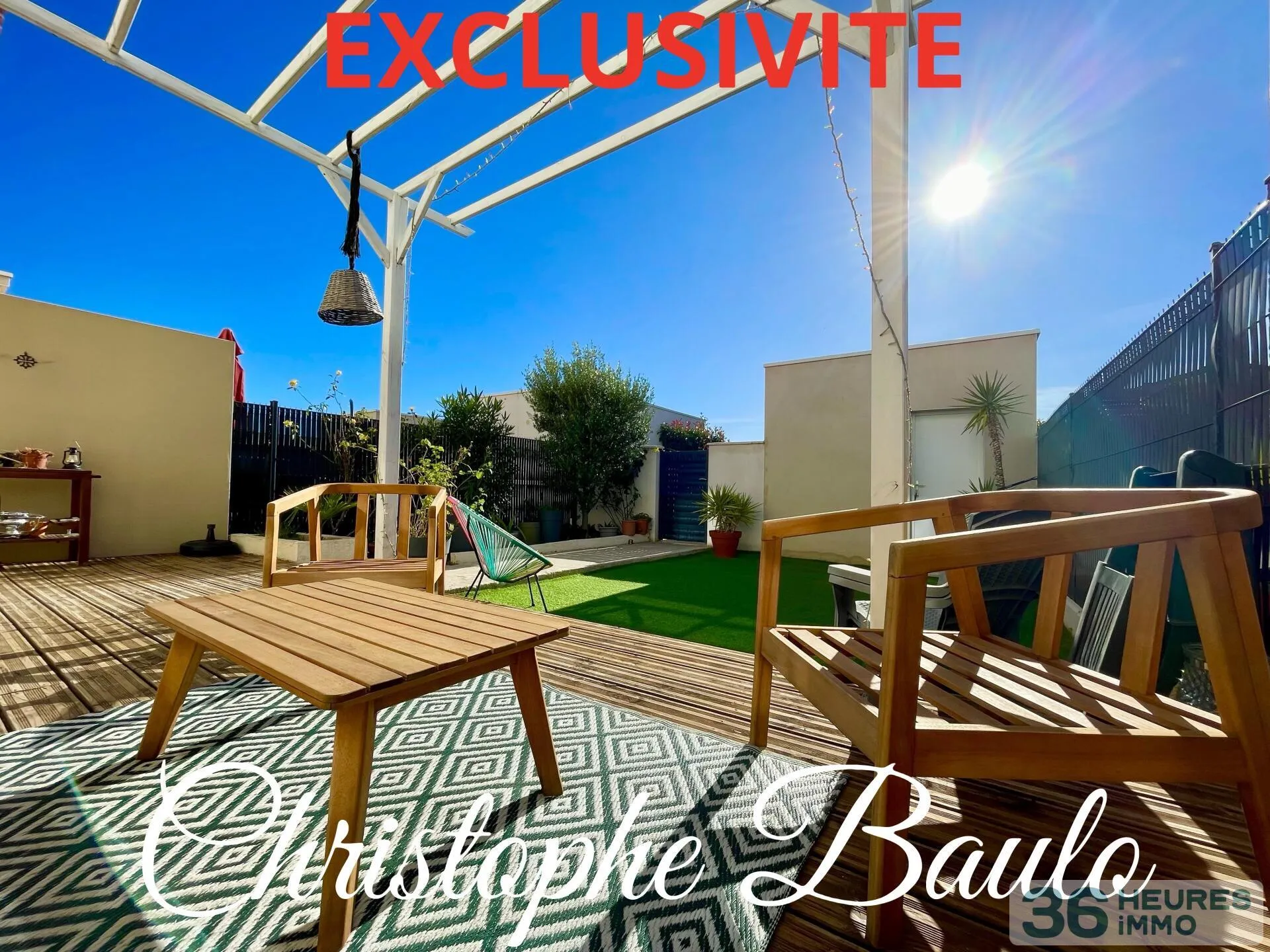 Dépt hérault (34), à vendre à pignan, maison récente t4 85m² + garage