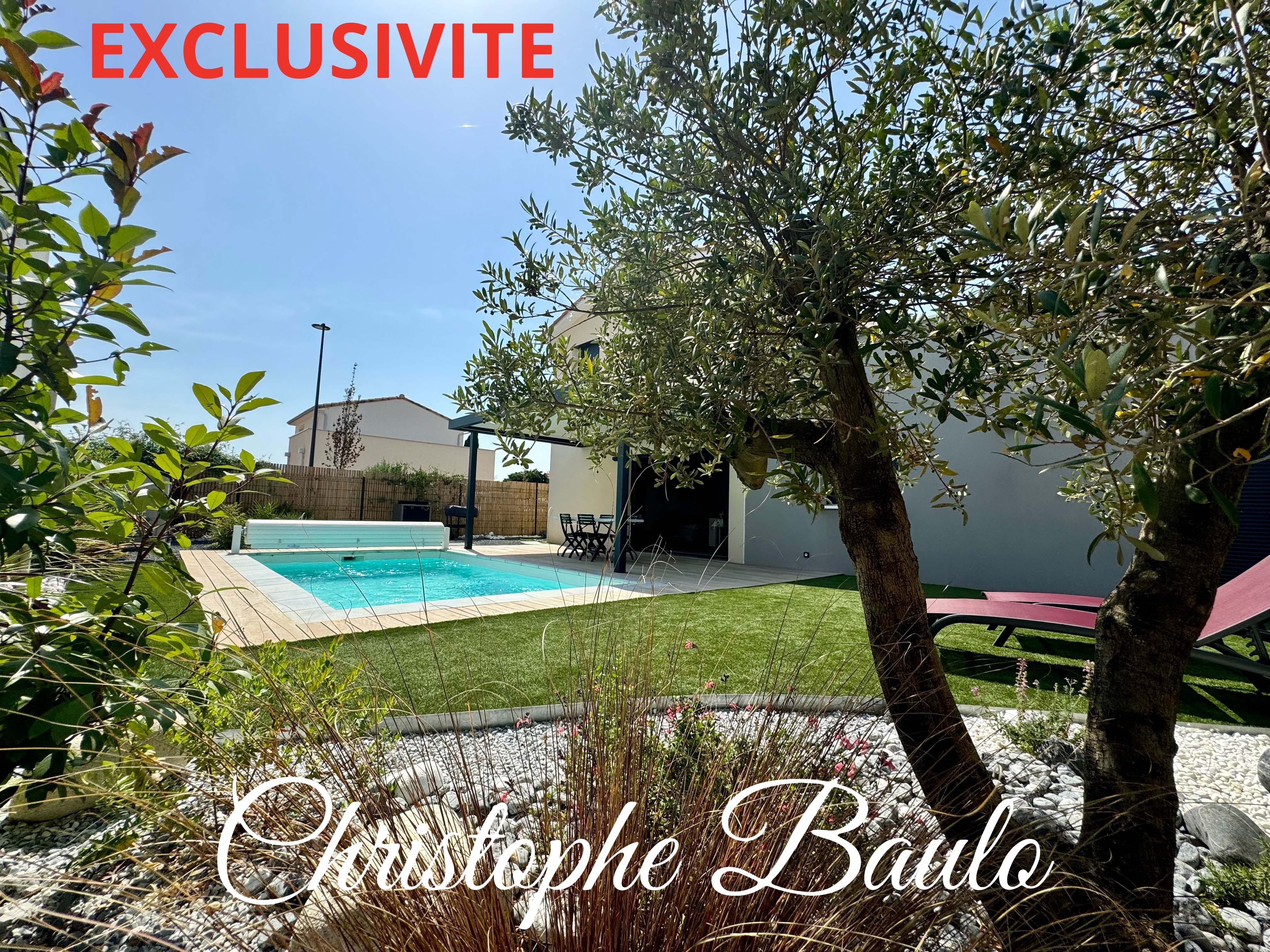 dépt hérault (34), à vendre à valergues, maison t5 de 2023 112m² + piscine + garage + 333m2 terrain