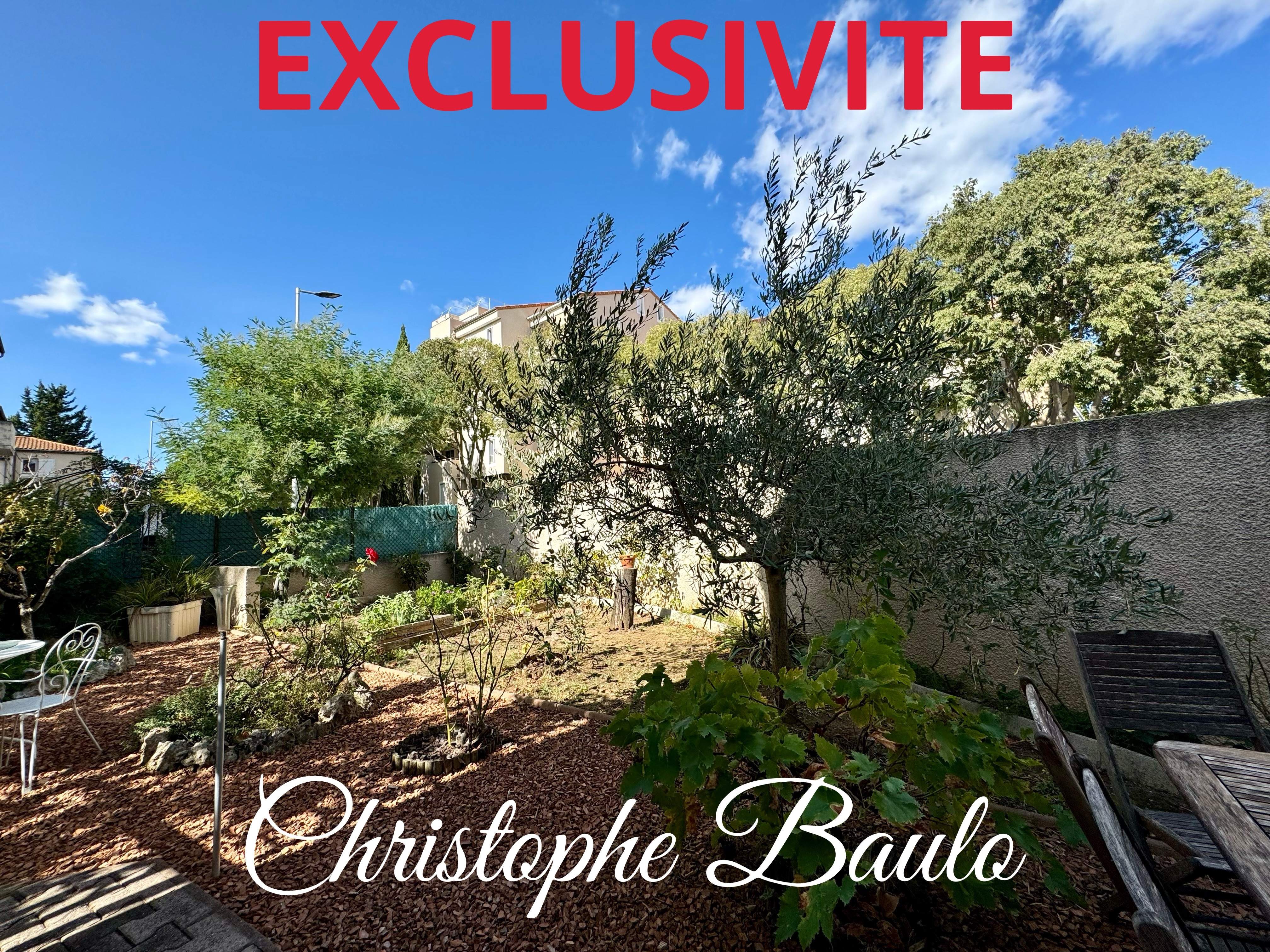 Dépt Hérault (34), à vendre à Montpellier quartier Sabines, maison T4 85m2 + grand garage + 220m2 terrain