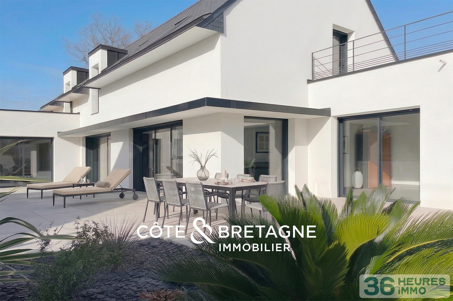Acheter à Sarzeau maison d'architecte à 600 mètres de la plage.