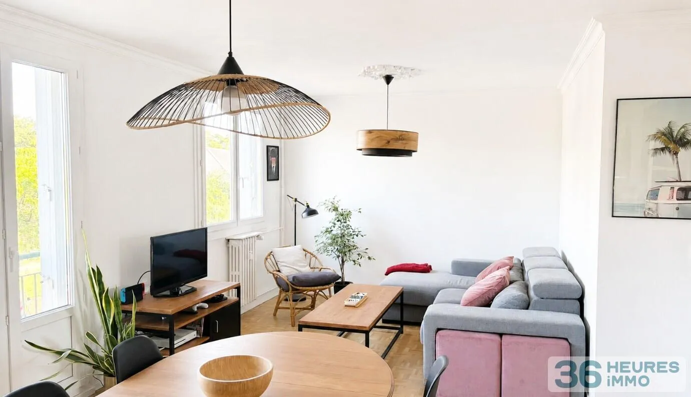 Rennes Bréquigny – Appartement T4 de 69 m² avec cave et parking