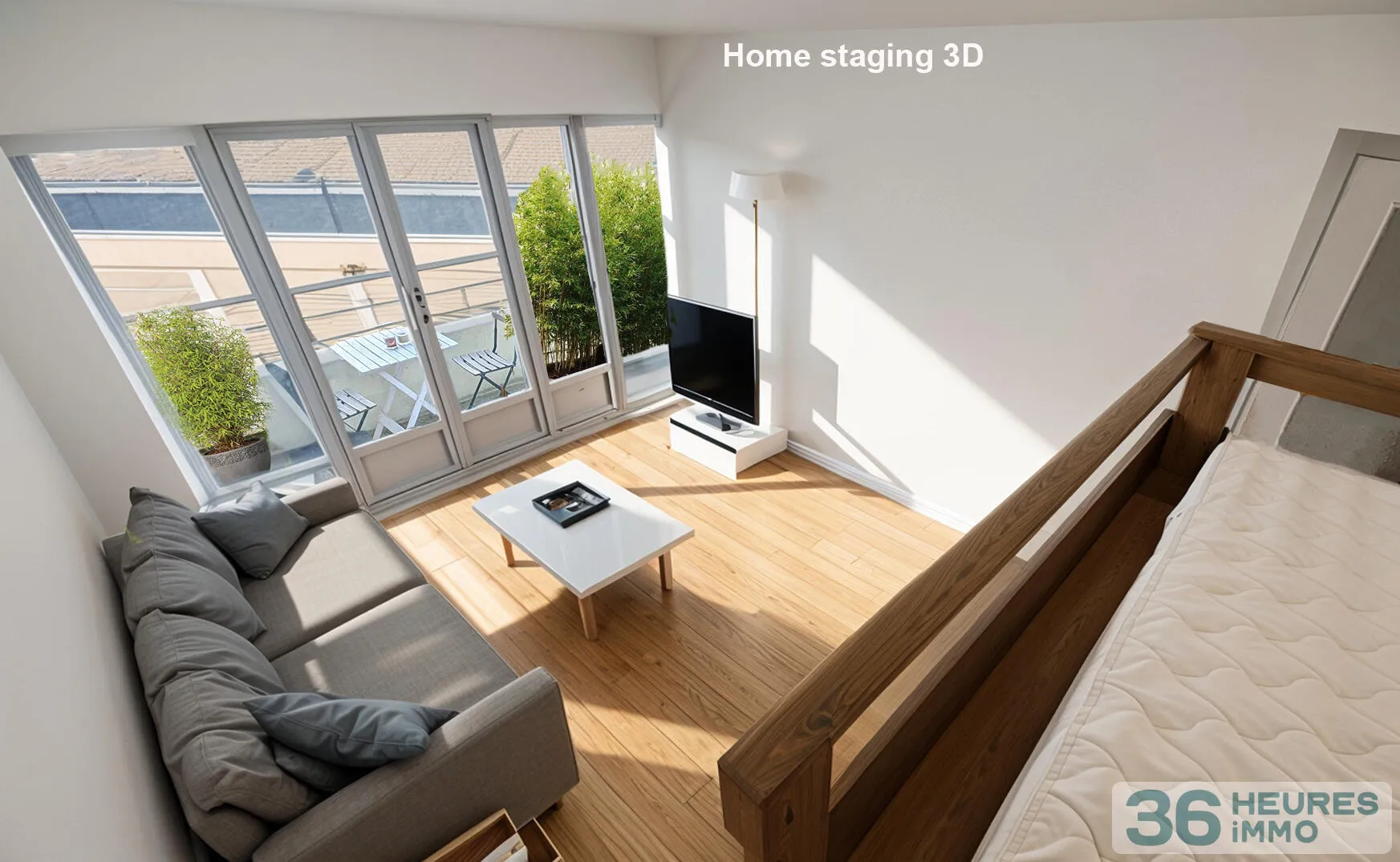 Grand studio T1 avec cuisine séparée et balcon- Rue Boussingault- Paris 13