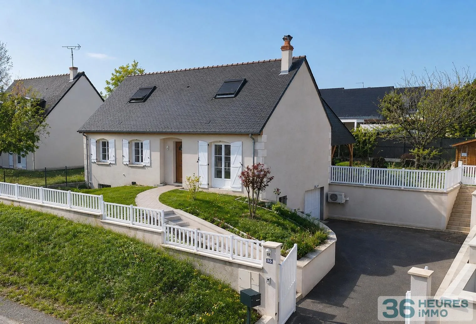 Maison sur sous-sol entièrement Climatisée sans travaux 150M2 3 chambres avec possibilité de 6.