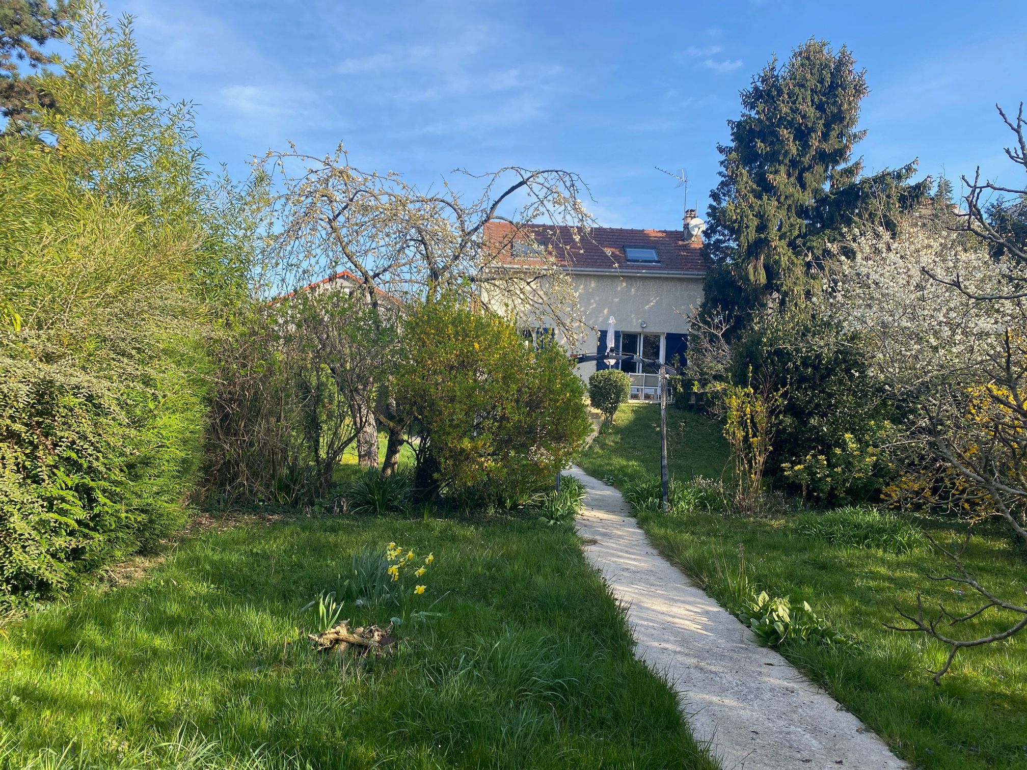 Maison 6p sur 588 m2 , jardin, garage