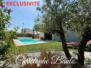 dépt hérault (34), à vendre à valergues, maison t5 de 2023 112m² + piscine + garage + 333m2 terrain