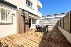 T3 de 60 m2 avec deux terrasses et parking, à deux pas de la mer !