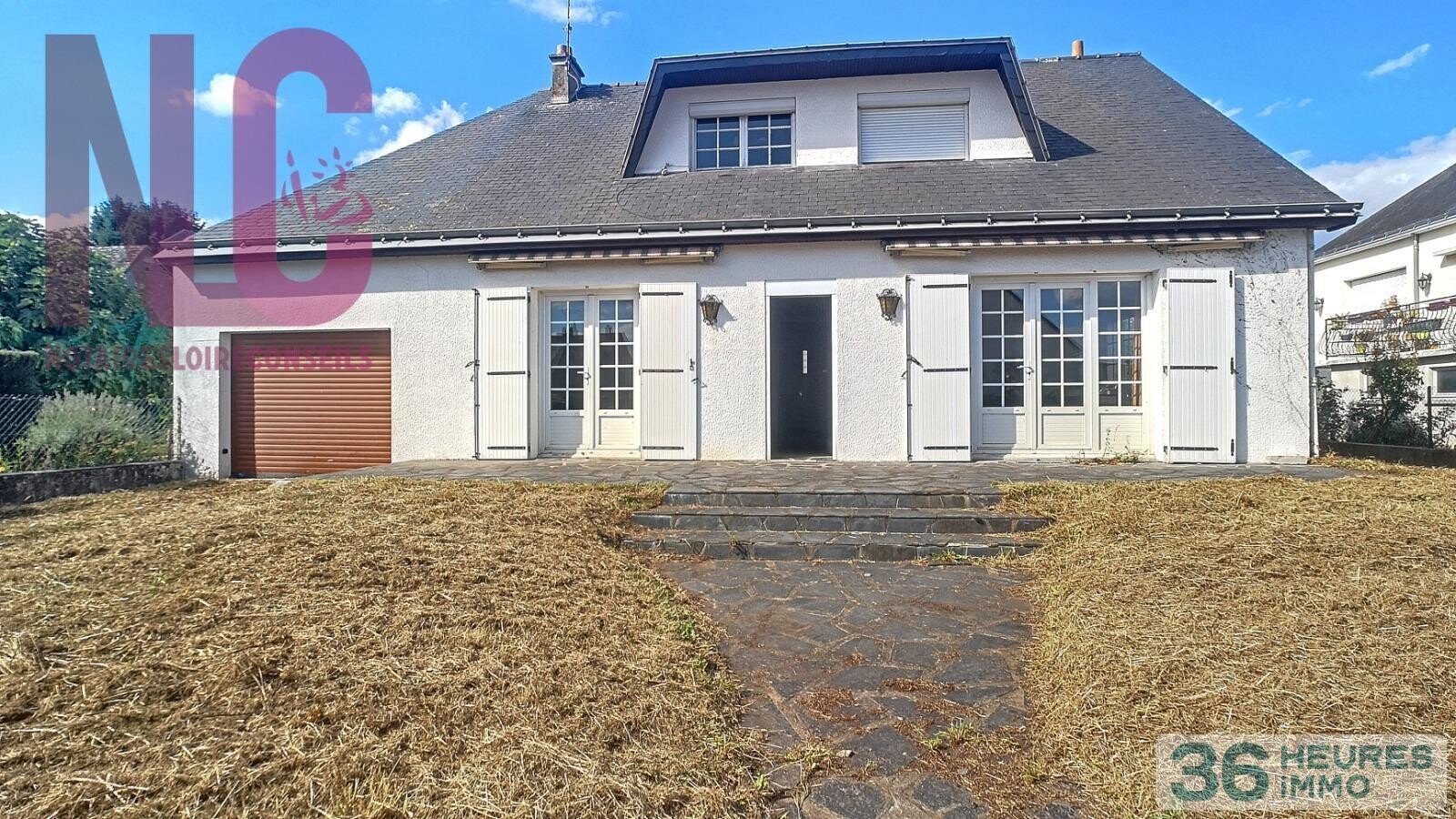 Maison trois chambres, garage, jardin et dépendance 