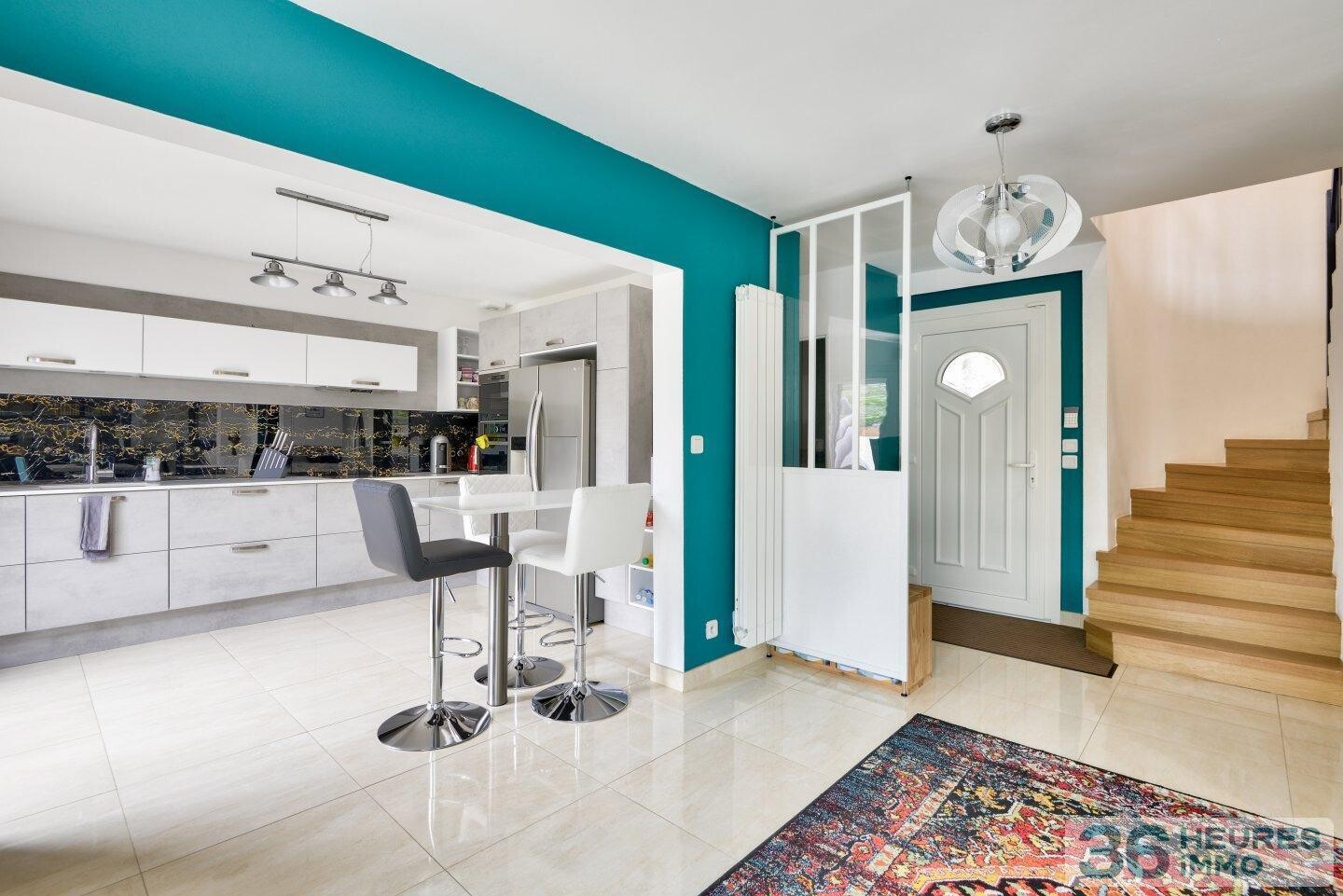 Maison traversante et lumineuse