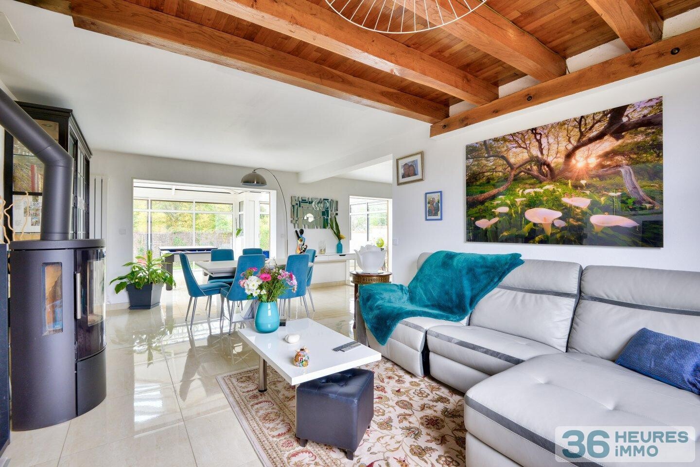 Maison traversante et lumineuse