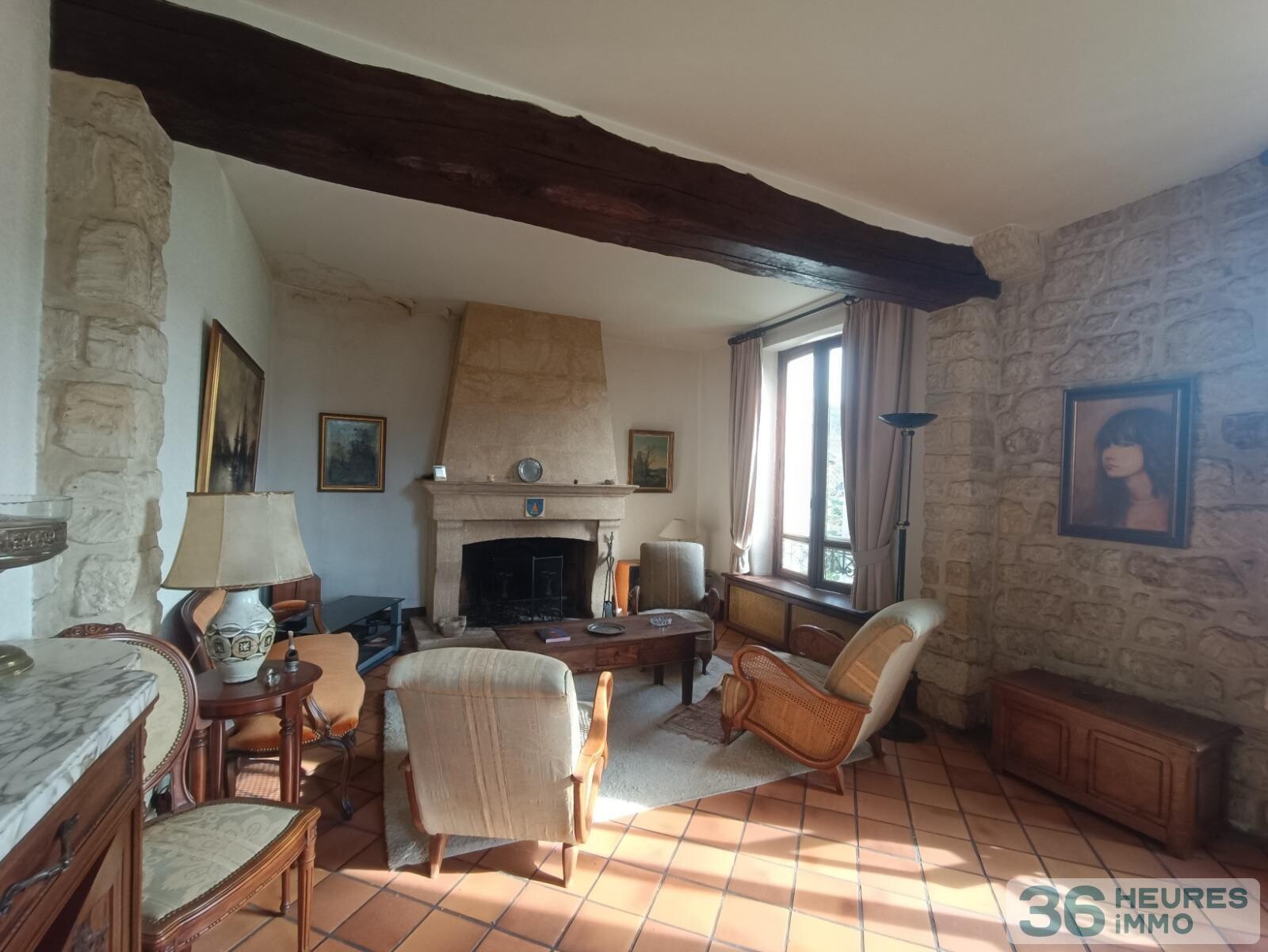 Maison belle vue sur le château