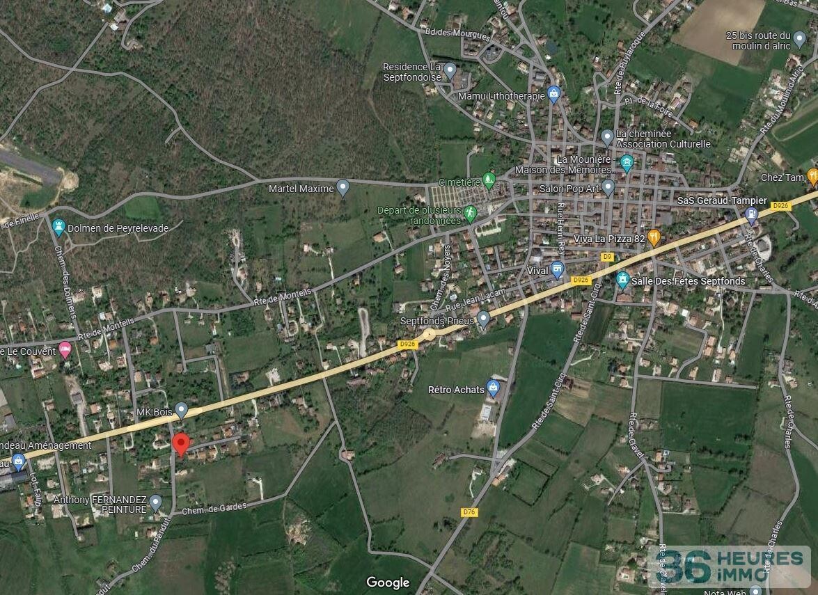 Terrain à bâtir de 1330m² à septfonds