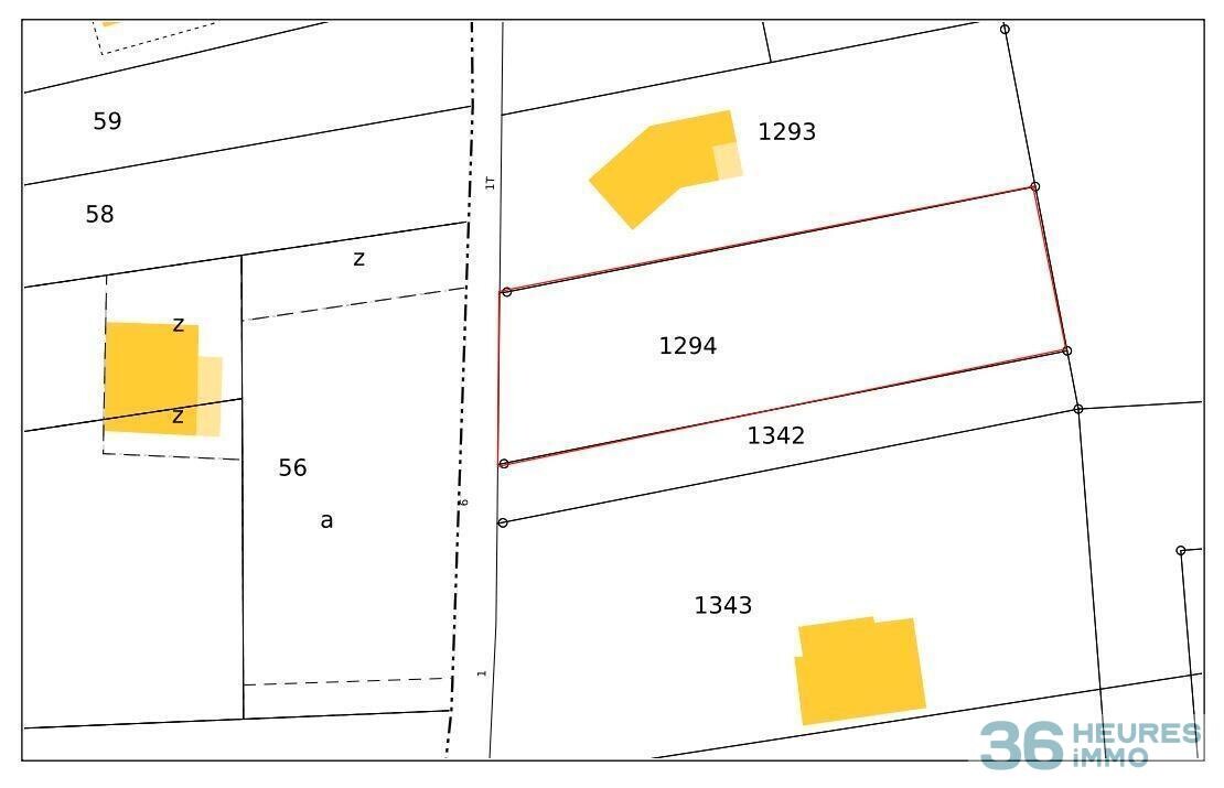Terrain à bâtir de 1330m² à septfonds
