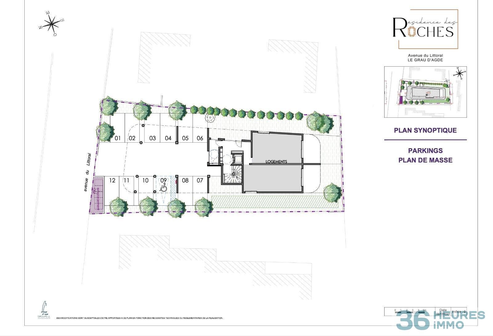 Appartement attique t4 neuf avec terrasse de 170m2 vue mer à 50m de la plage