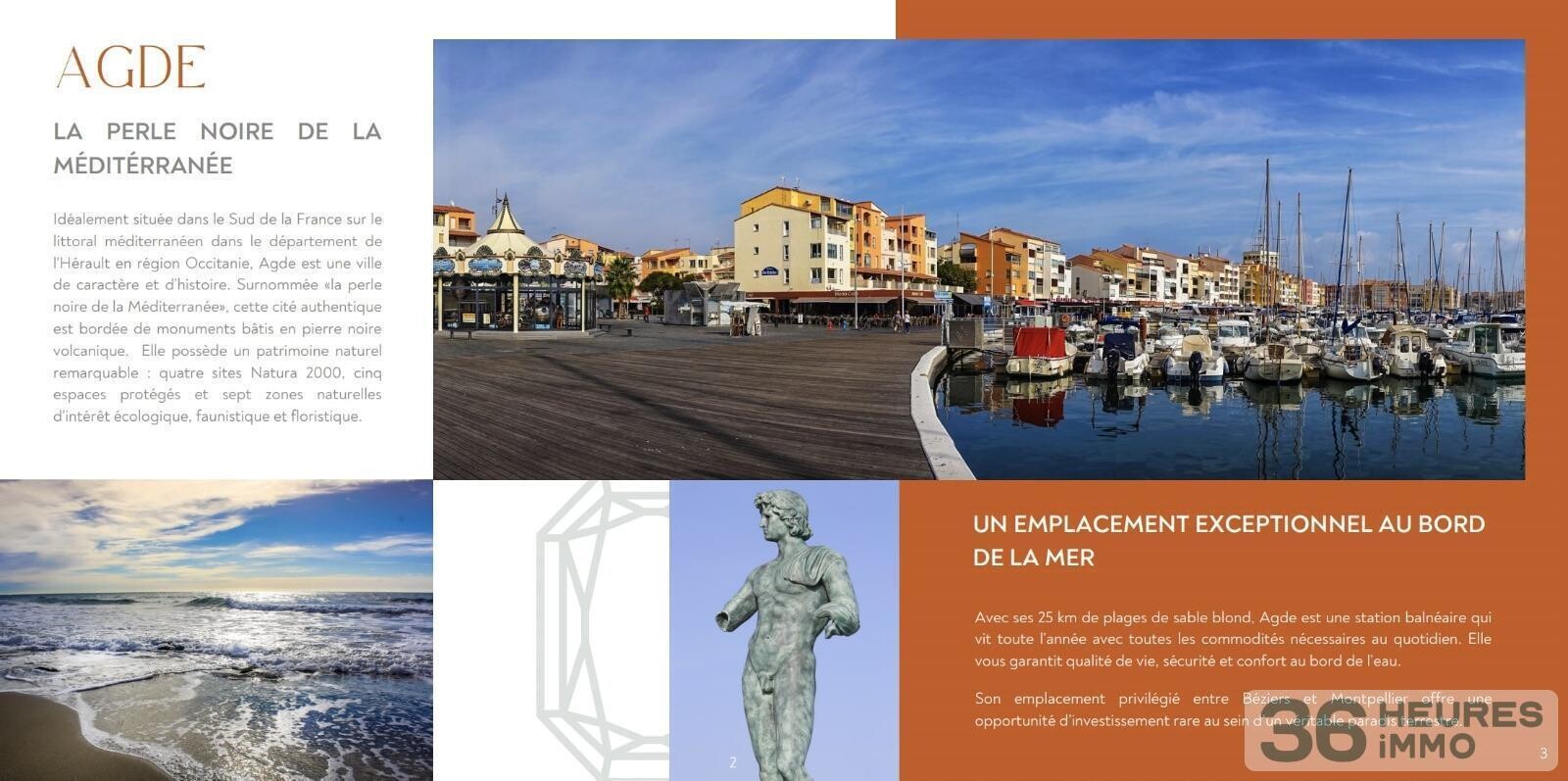 Appartement attique t4 neuf avec terrasse de 170m2 vue mer à 50m de la plage