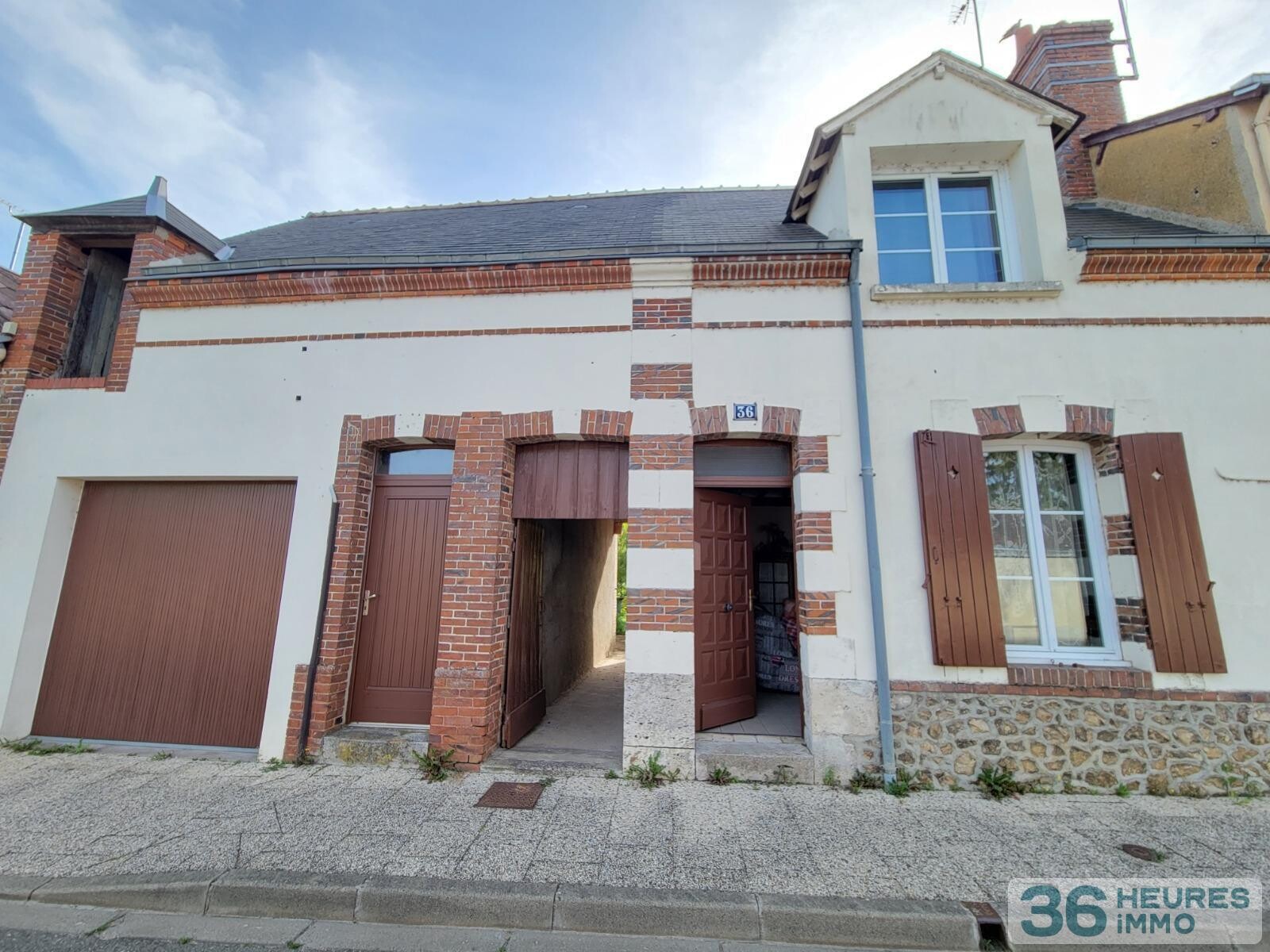 Maison centre cloyes les trois rivieres 3 pièces avec jardin au bord du torrent