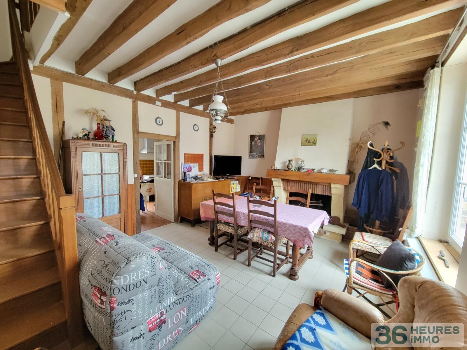 Maison centre cloyes les trois rivieres 3 pièces avec jardin au bord du torrent