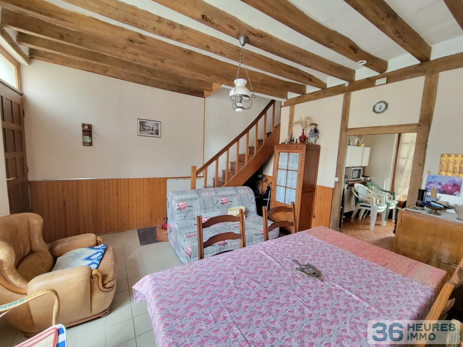 Maison centre cloyes les trois rivieres 3 pièces avec jardin au bord du torrent