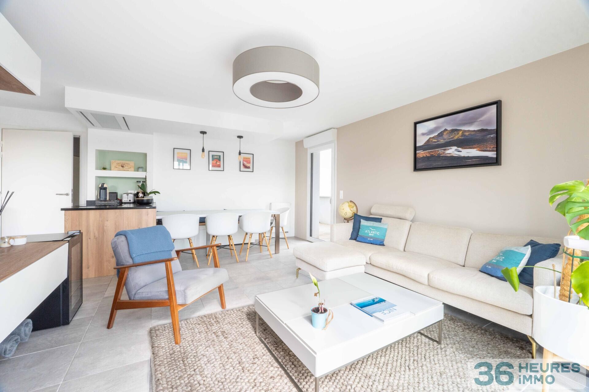 Appartement t4 , triple terrasse  avec vue montagne