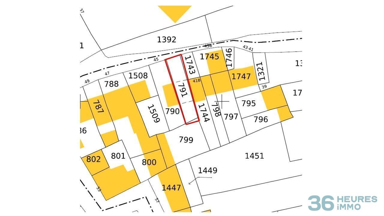 Dent creuse cadastree b 791