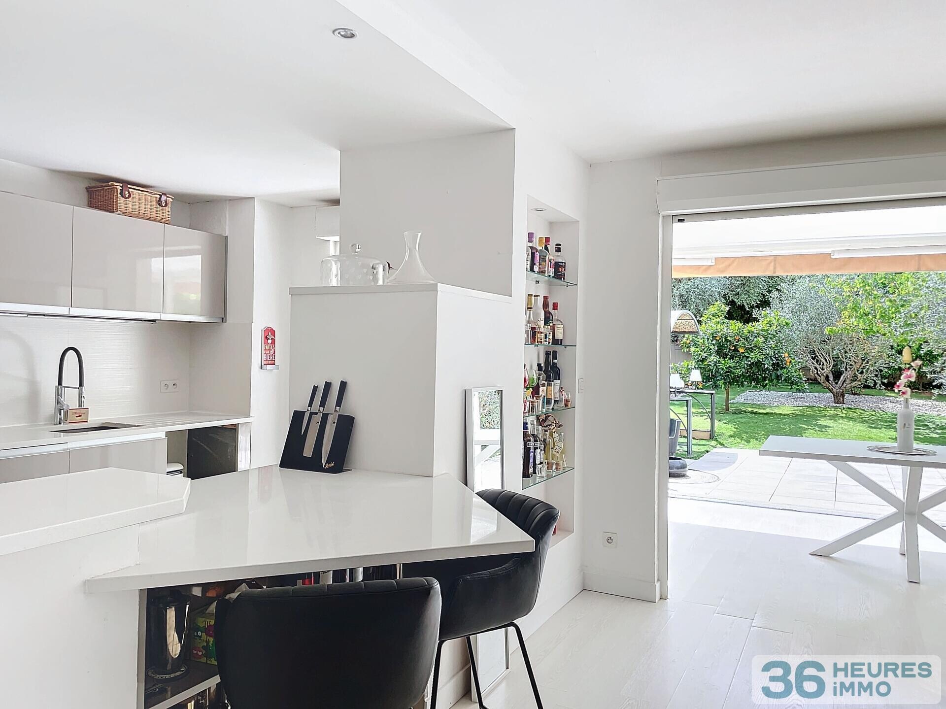 Appartement T3 avec jardin, parking et garage 