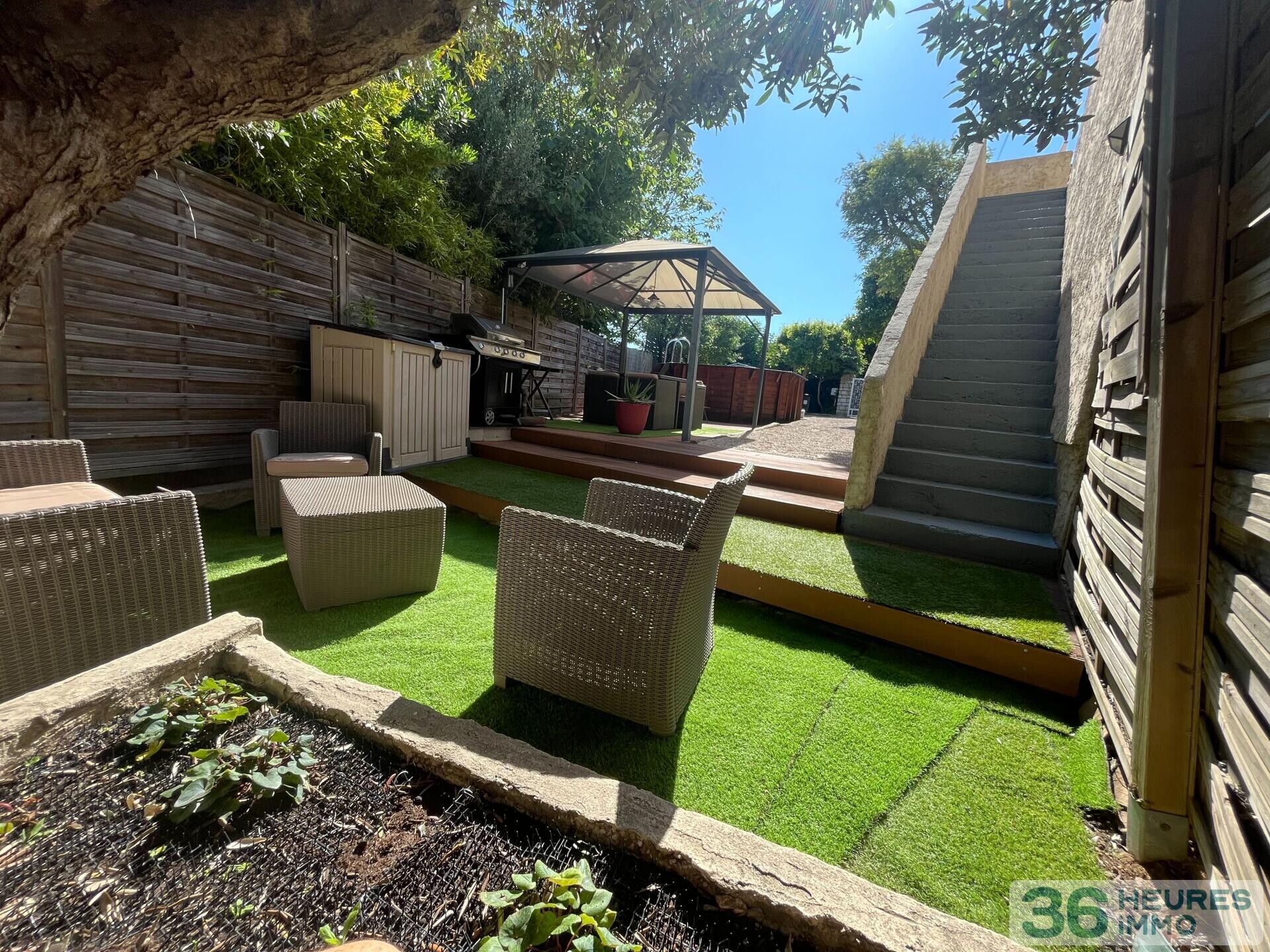 Grand 3 pièces avec jardin et piscine