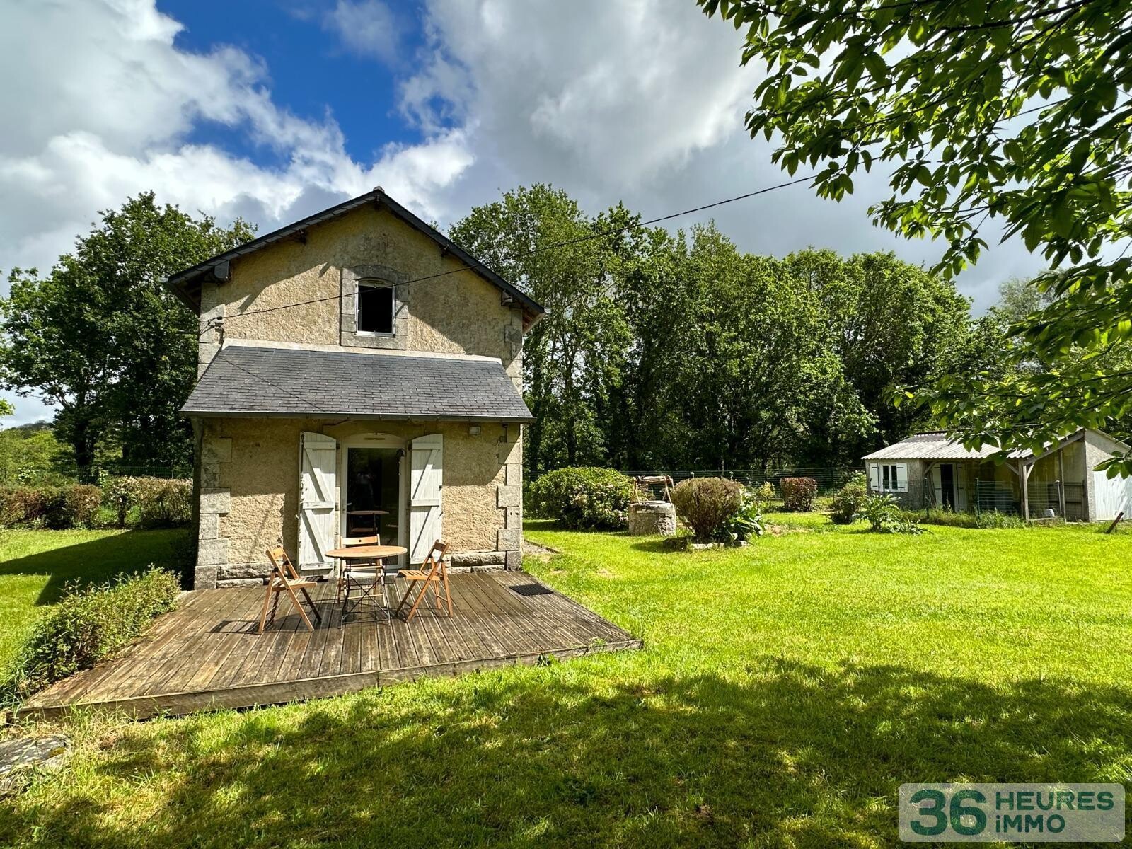 A GUENGAT - Maisonnette de 57m² s/ 747 m² de terrain 