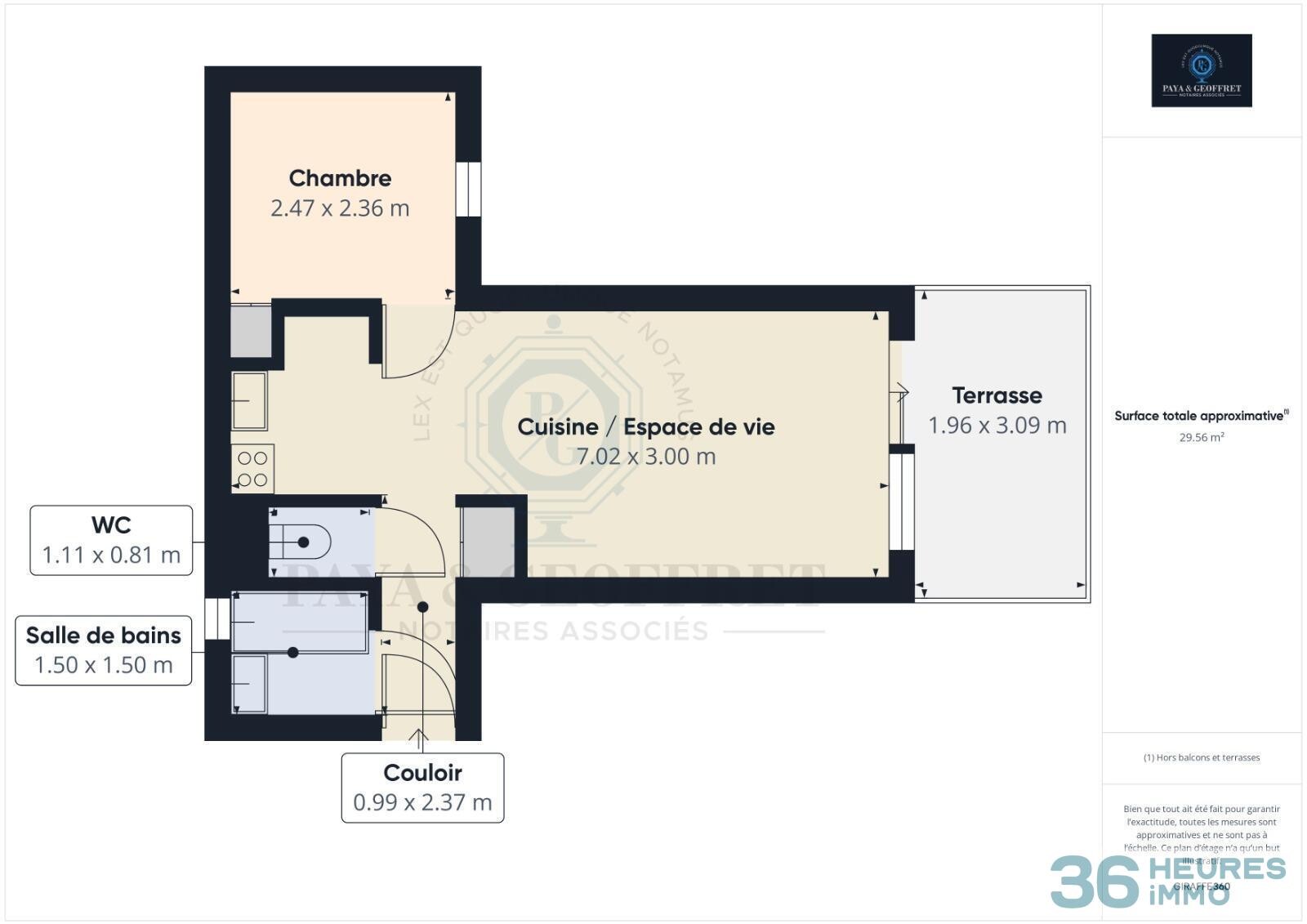 Appartement de 29m² avec terrasse et garage au LA LAVANDOU