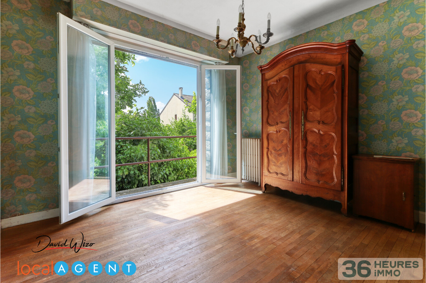 Une maison avec 6 chambres et son jardin 