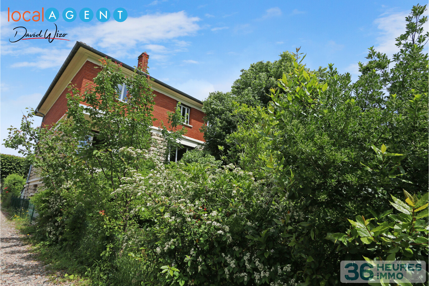 Une maison avec 6 chambres et son jardin 