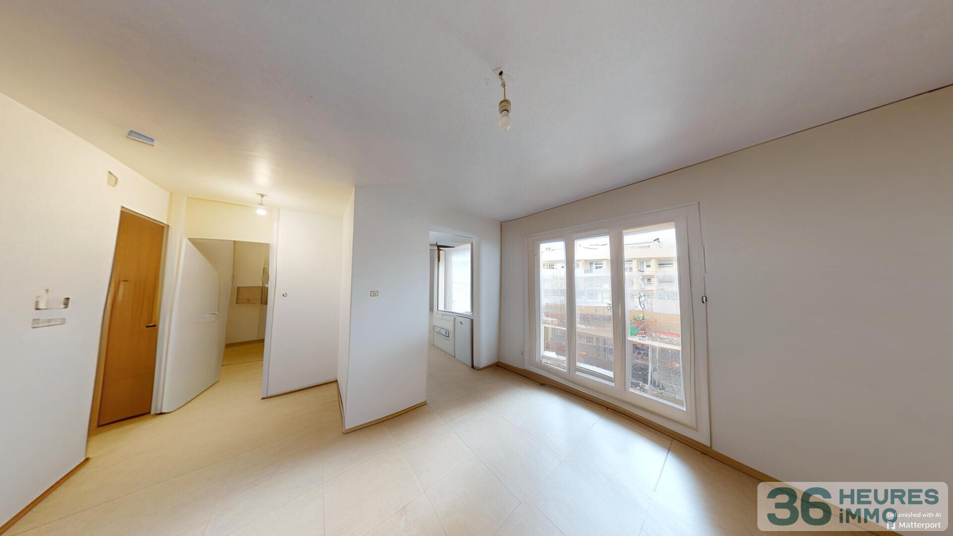 Studio loué, Balcon, Cave et Garage