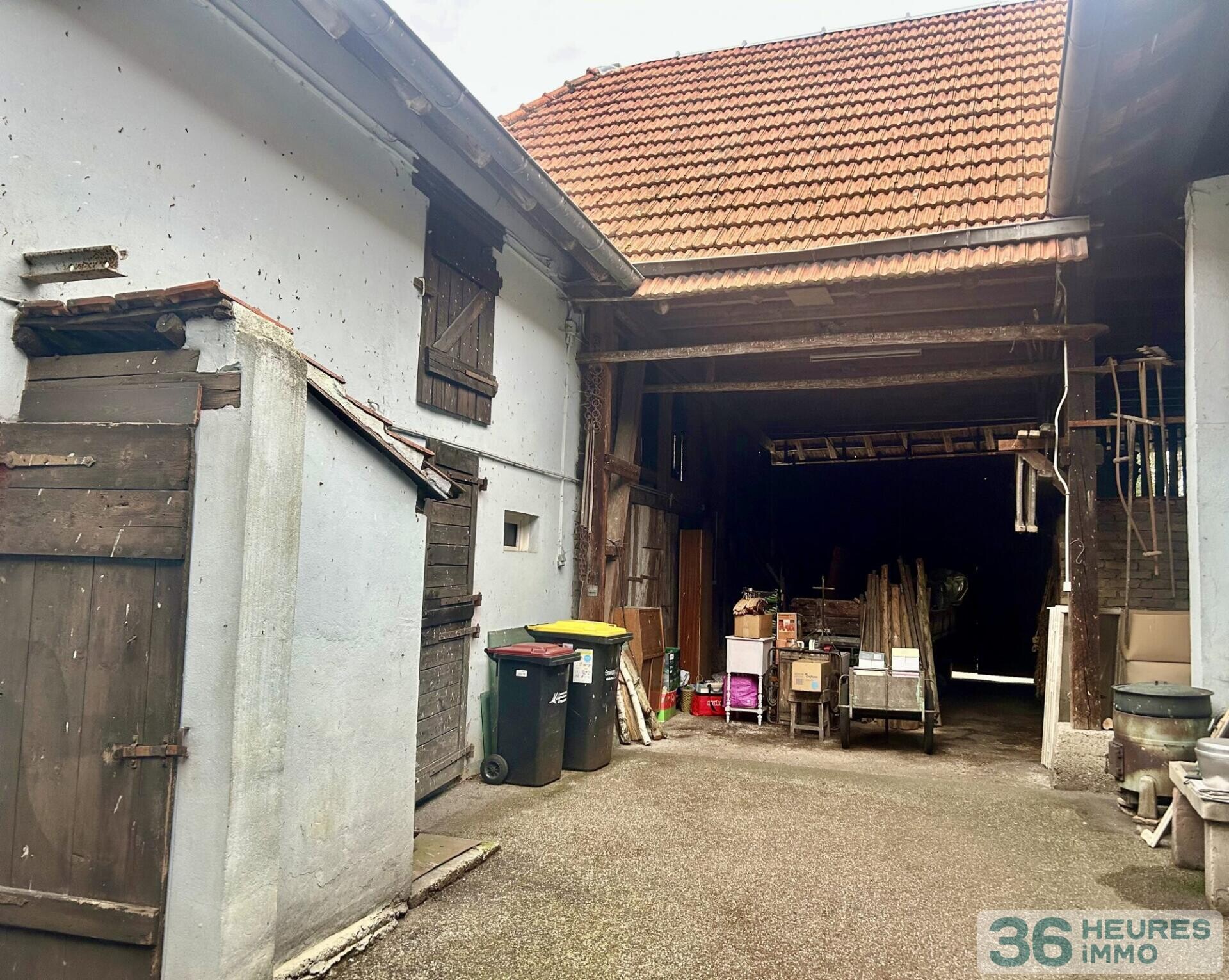 A vendre : maison ancienne à rénover et sa grange à aménageable à Schirrhein (67240)