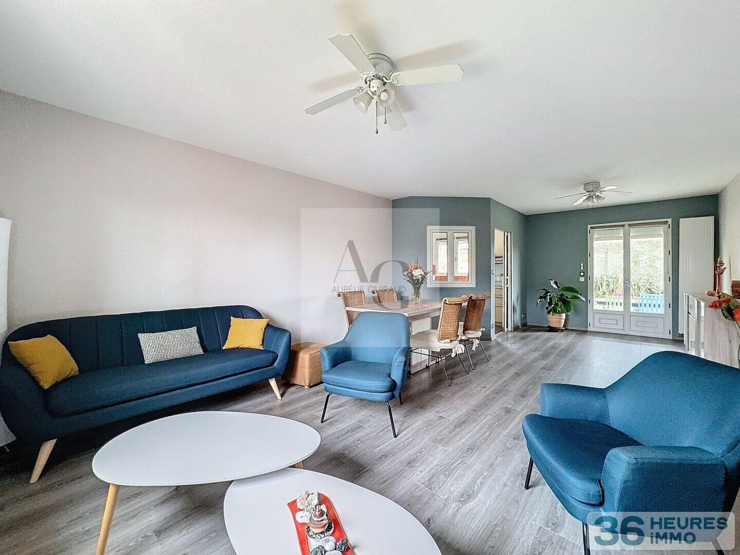 MAISON individuelle T4 de PLAIN-PIED avec JARDIN, GARAGE et DÉPENDANCE en excellent état.