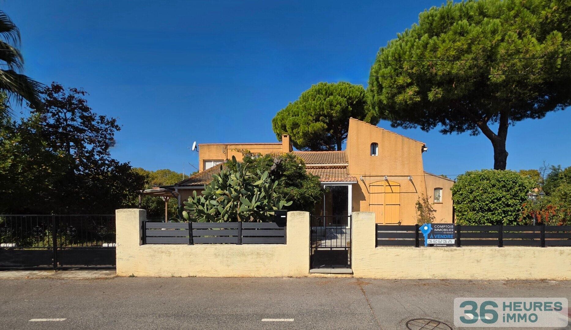 Hérault (34) - A Mireval - Villa plain-pied avec appartement T3 indépendant - 137 m2 sur parcelle piscinable