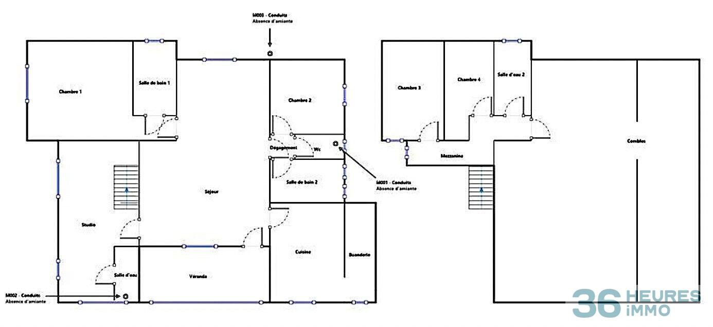 Hérault (34) - A Mireval - Villa plain-pied avec appartement T3 indépendant - 137 m2 sur parcelle piscinable
