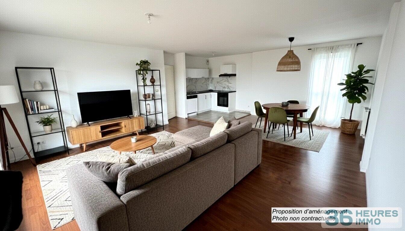 Appartement T4 lumineux EuroNantes + ascenseur + garage