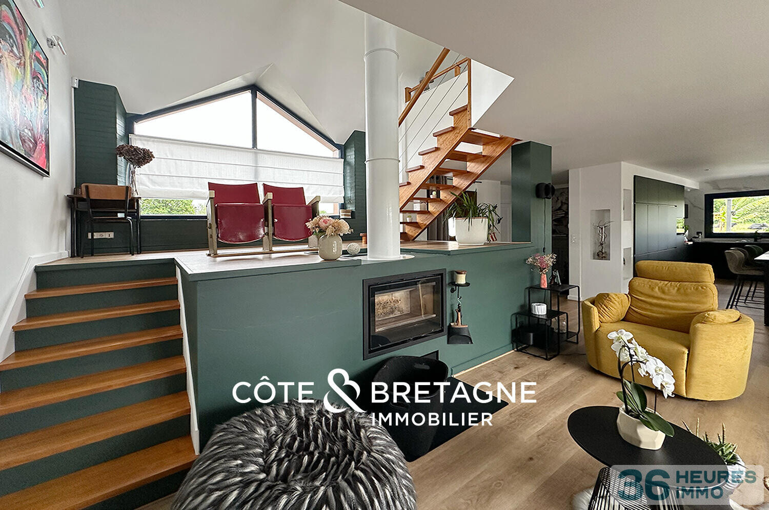 MAISON MODERNE AVEC PISCINE À AMBON DANS LE MORBIHAN | Réf : 202629