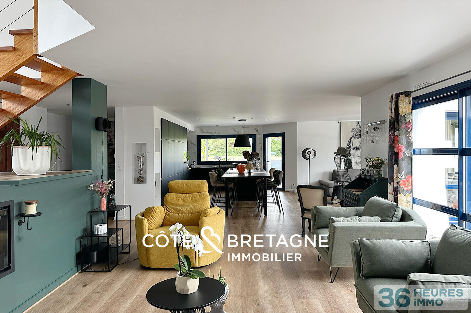 MAISON MODERNE AVEC PISCINE À AMBON DANS LE MORBIHAN | Réf : 202629