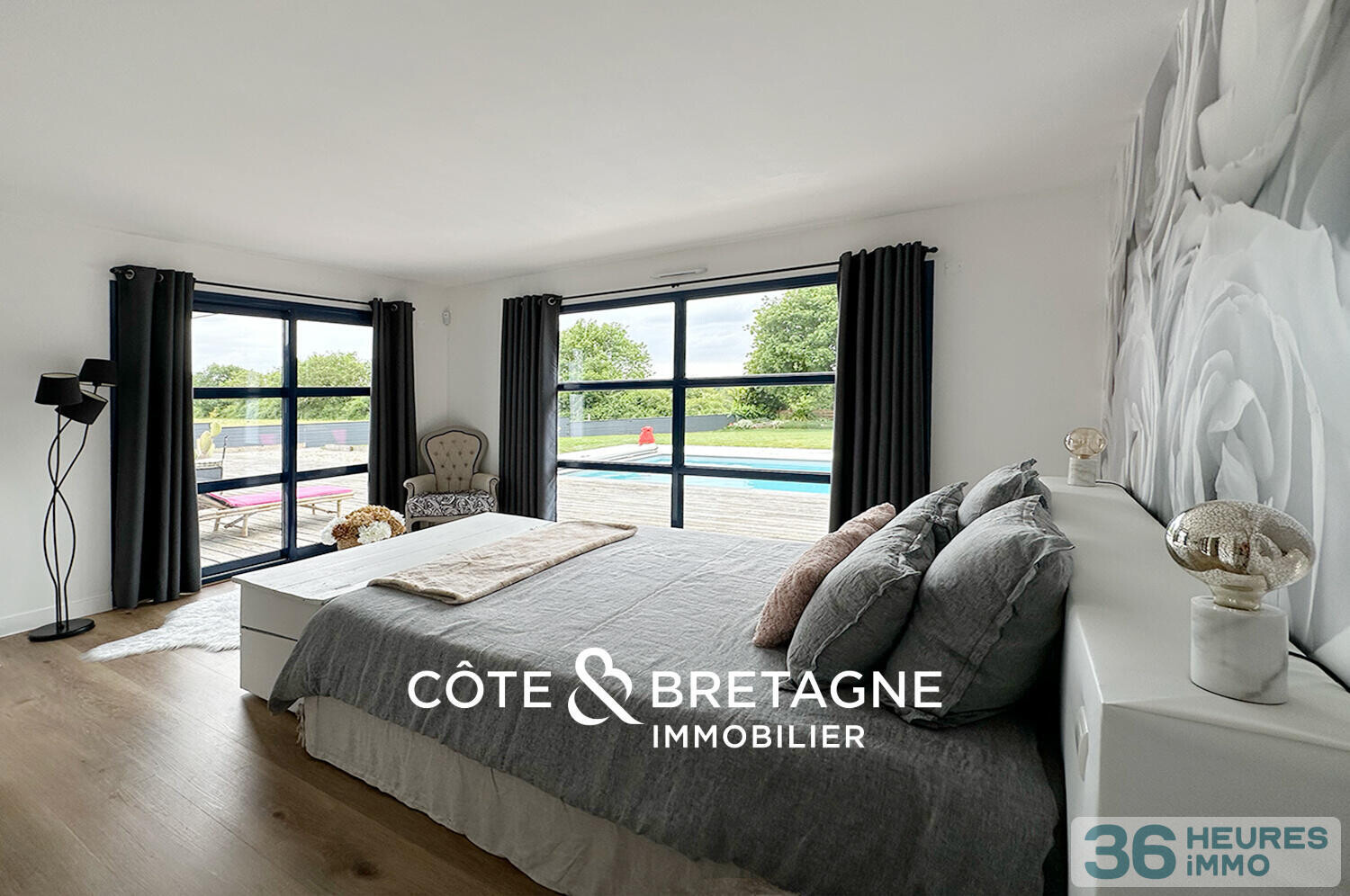 MAISON MODERNE AVEC PISCINE À AMBON DANS LE MORBIHAN | Réf : 202629