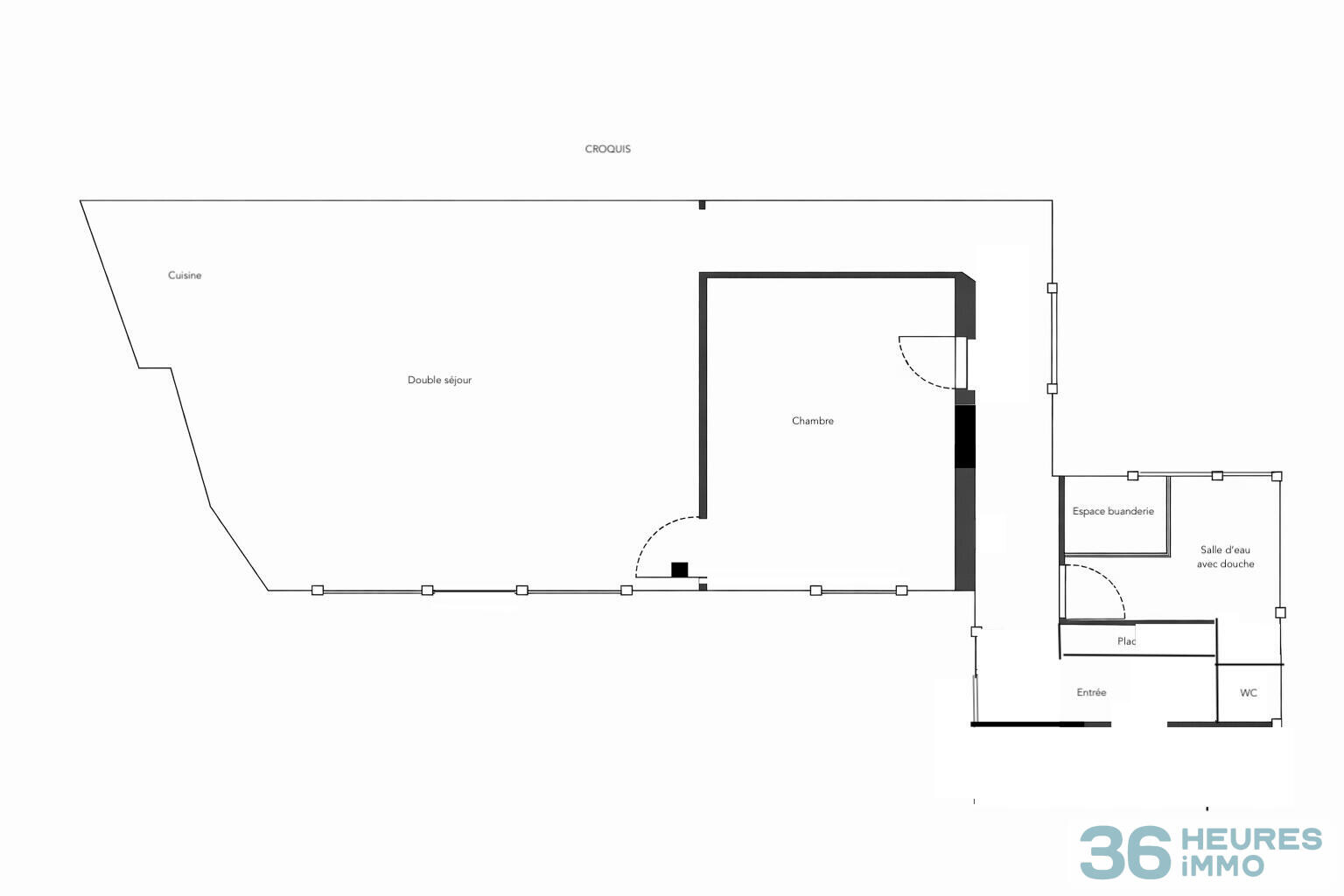 Appartement 64 m2 à Paris 14ème - Alésia