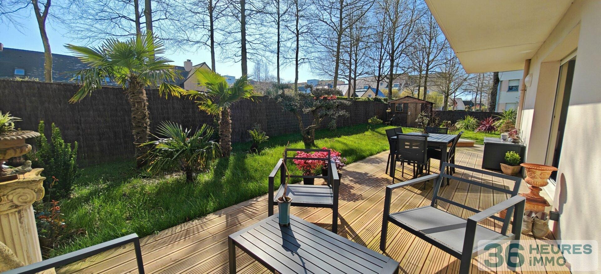 Unique à la vente, T3 de 64 M2 en plein centre de Pacé avec jardin paysagé !
