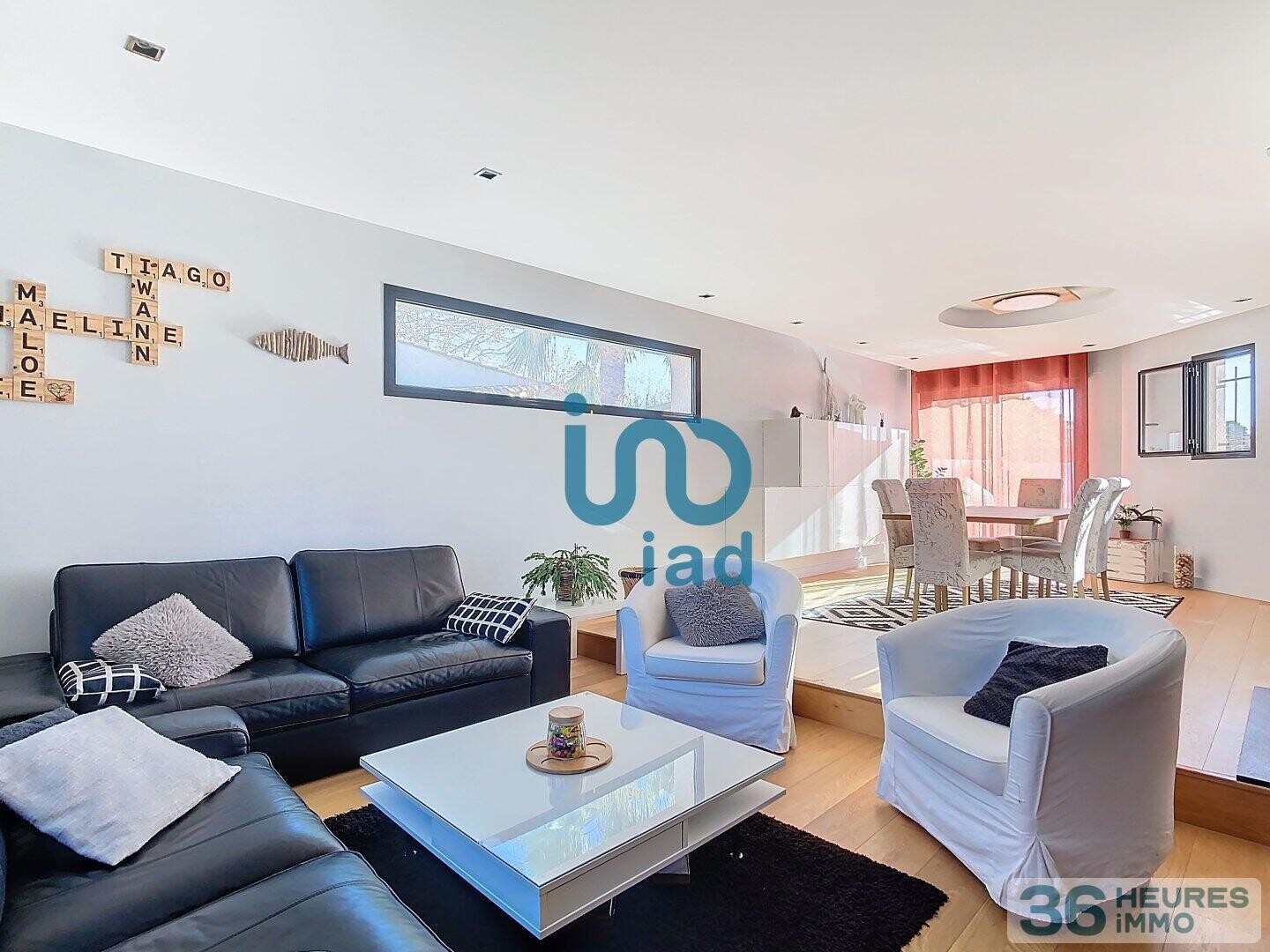 Maison 6 pièces de 136 m2 sur un terrain de 463 m2.