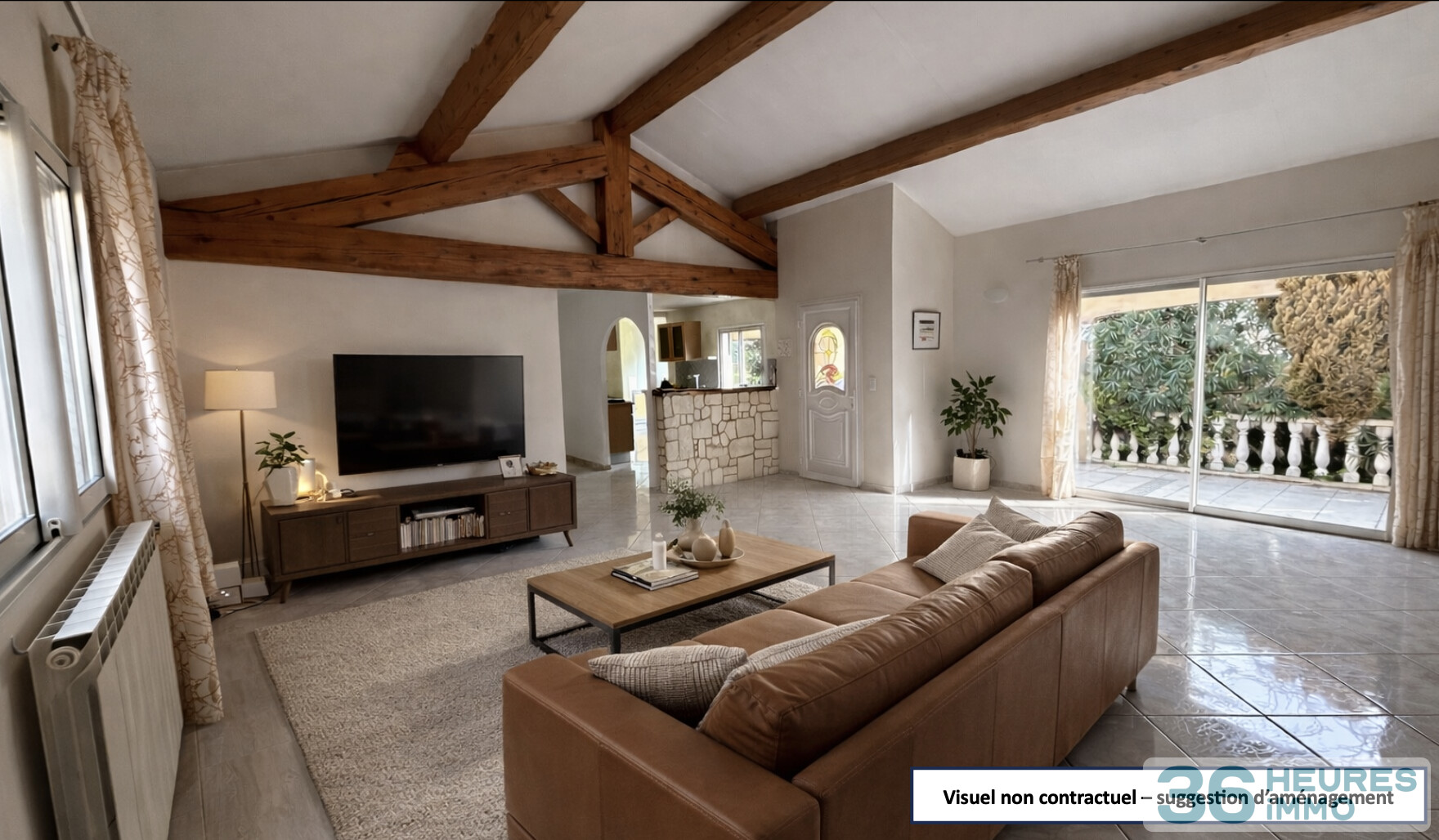 Florensac - Villa de plain-pied avec beaux volumes et fort potentiel