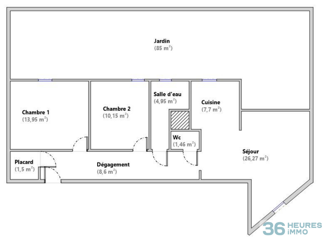 Appartement 3 pièces 75 m² avec jardin et box – RER C à 5 min – Vitry-sur-Seine