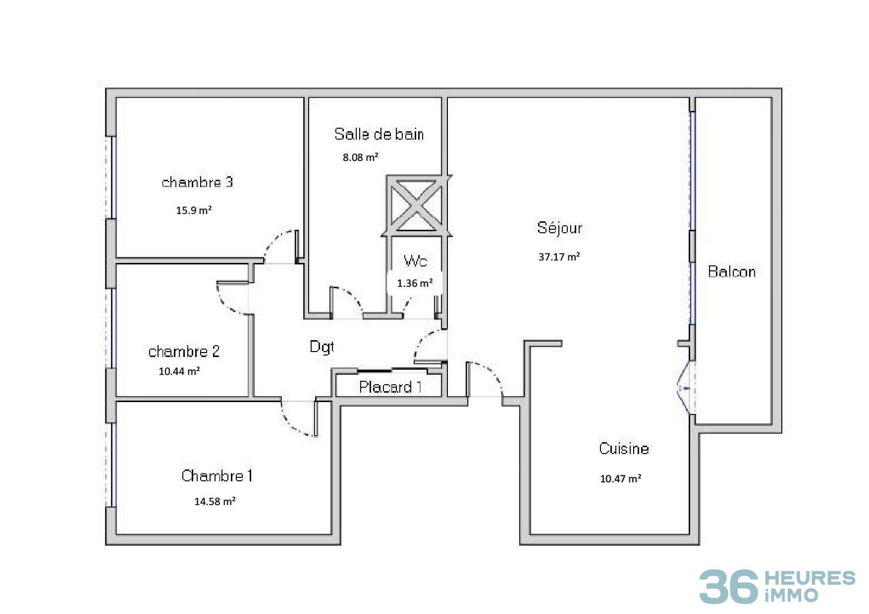 Grand T4 idéal grande famille, confortable et lumineux avec magnifique vue.