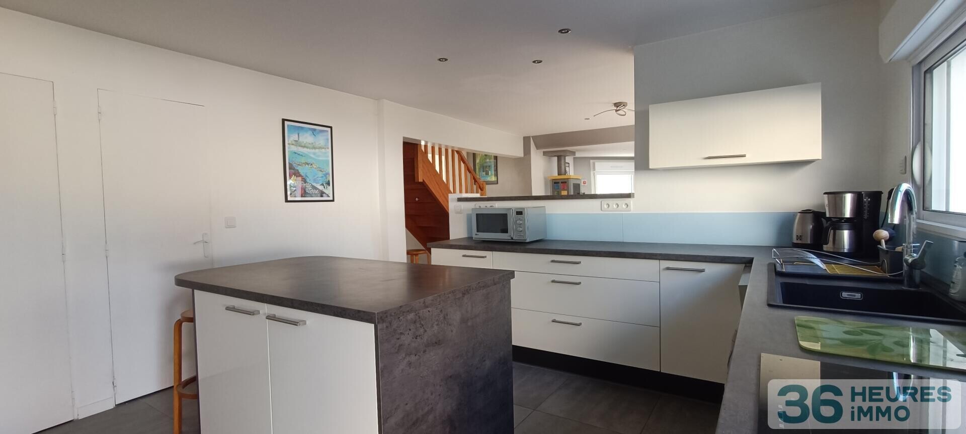 Maison familiale avec studio indépendant et jardin – Vue sur l’anse de Conleau