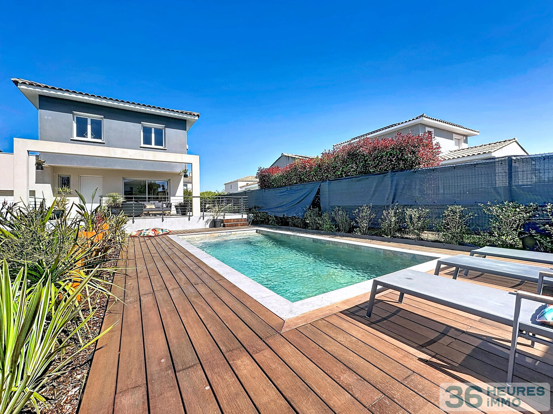 AIMARGUES - MAISON CONTEMPORAINE DE 157 M² AVEC PISCINE SUR 505 M² DE PARCELLE