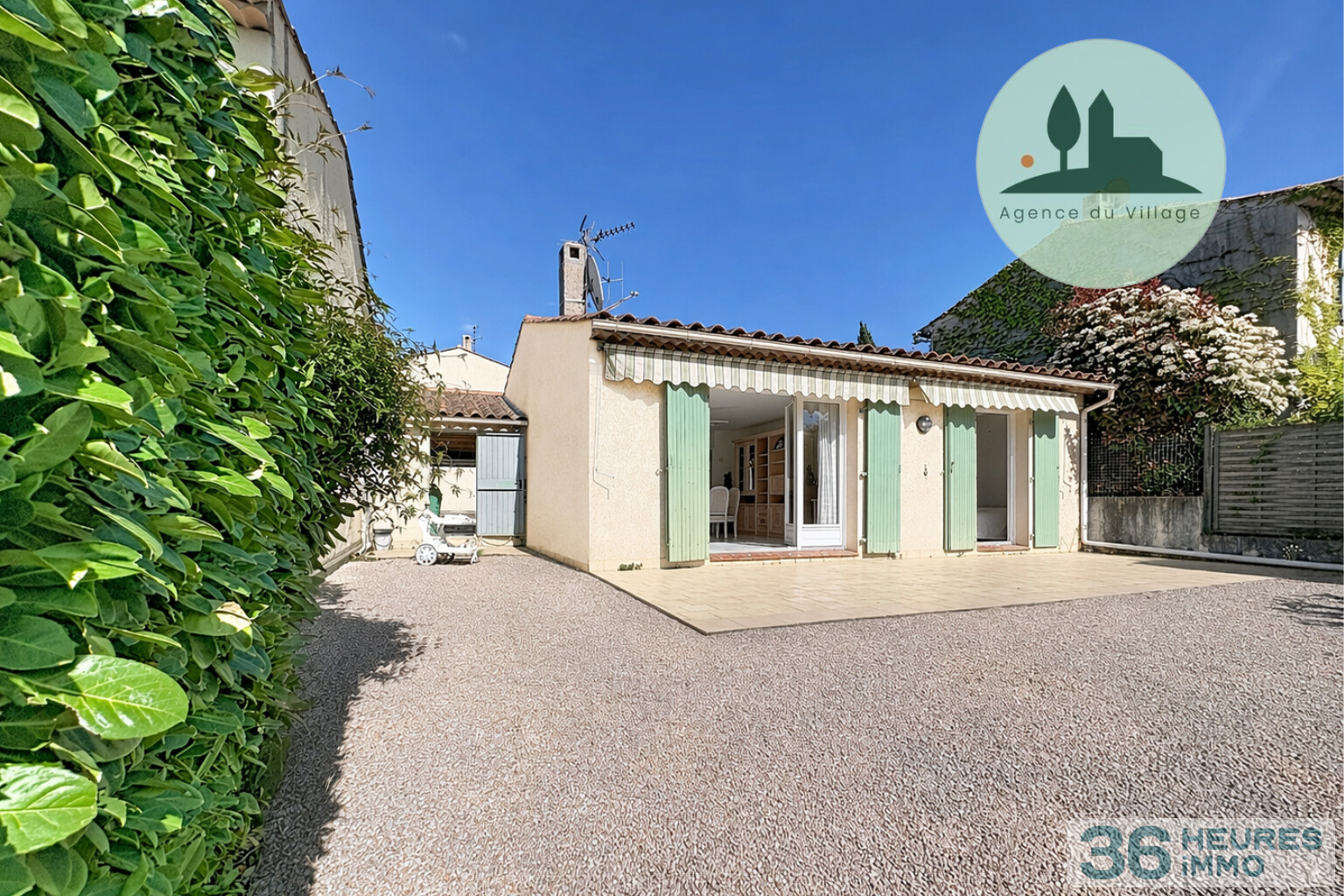 La Roquette-sur-Siagne (20 minutes de CANNES) – Maison de plain-pied au calme, avec jardin et garage