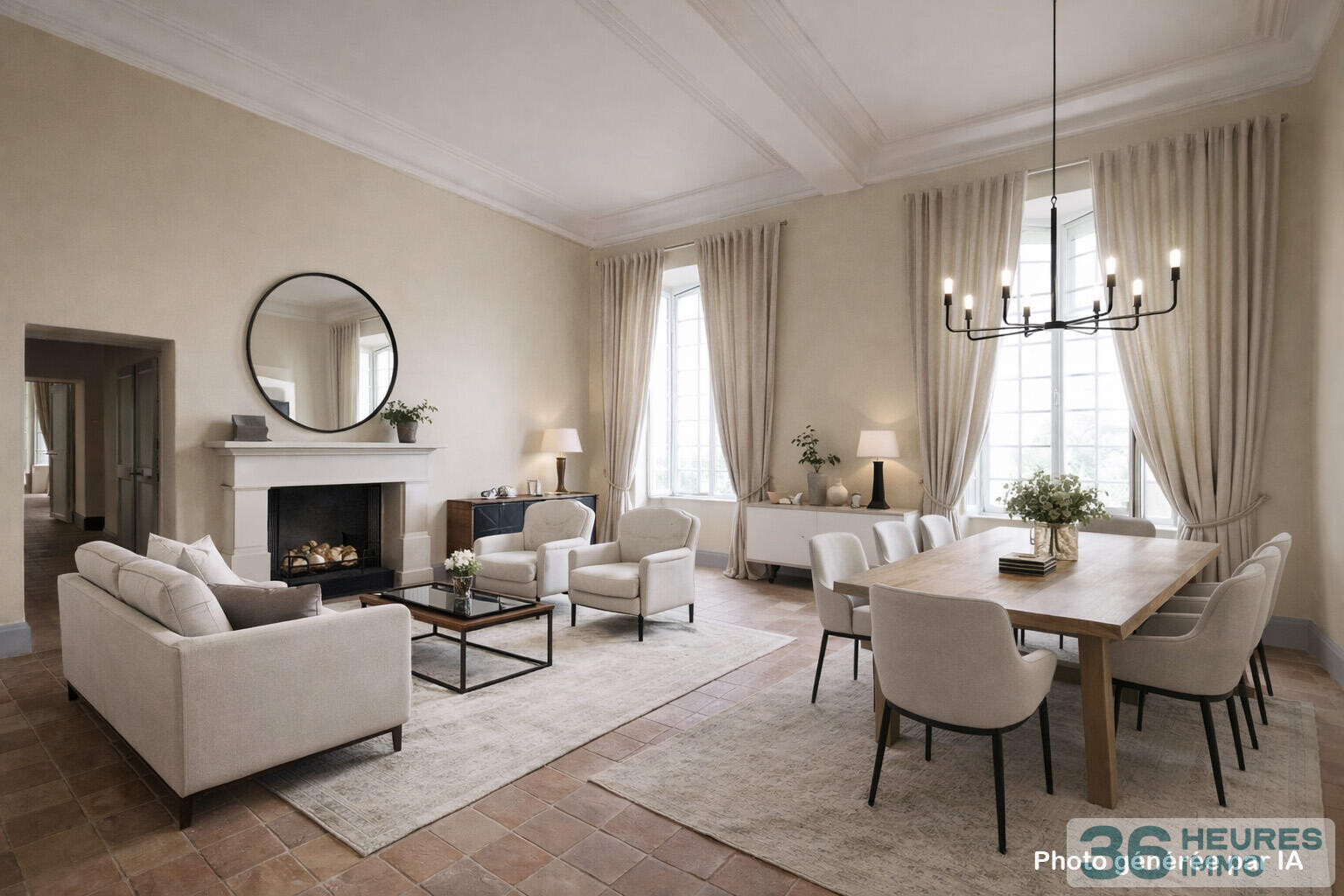 appartement rdc 112 m² au CHATEAU DE BRUGHEAS