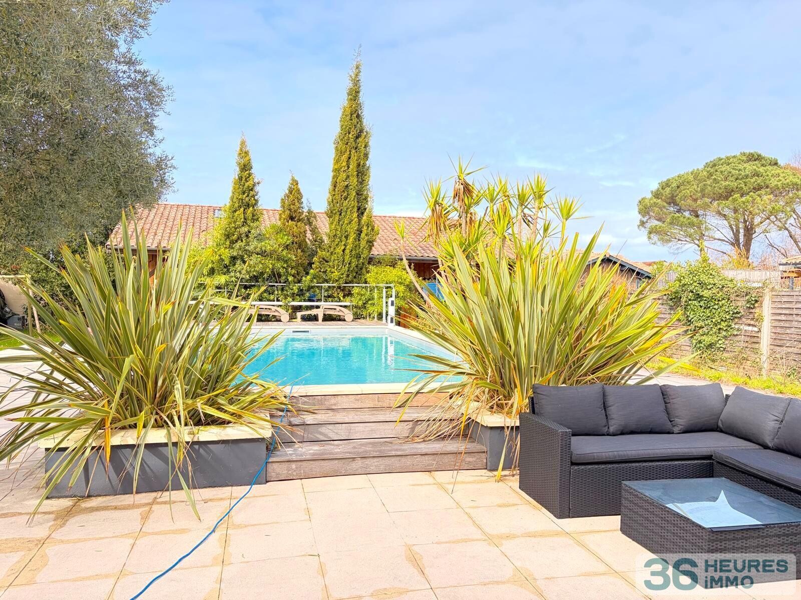 Charmante maison T4 avec piscine et dépendance sur grand jardin à La Teste De Buch