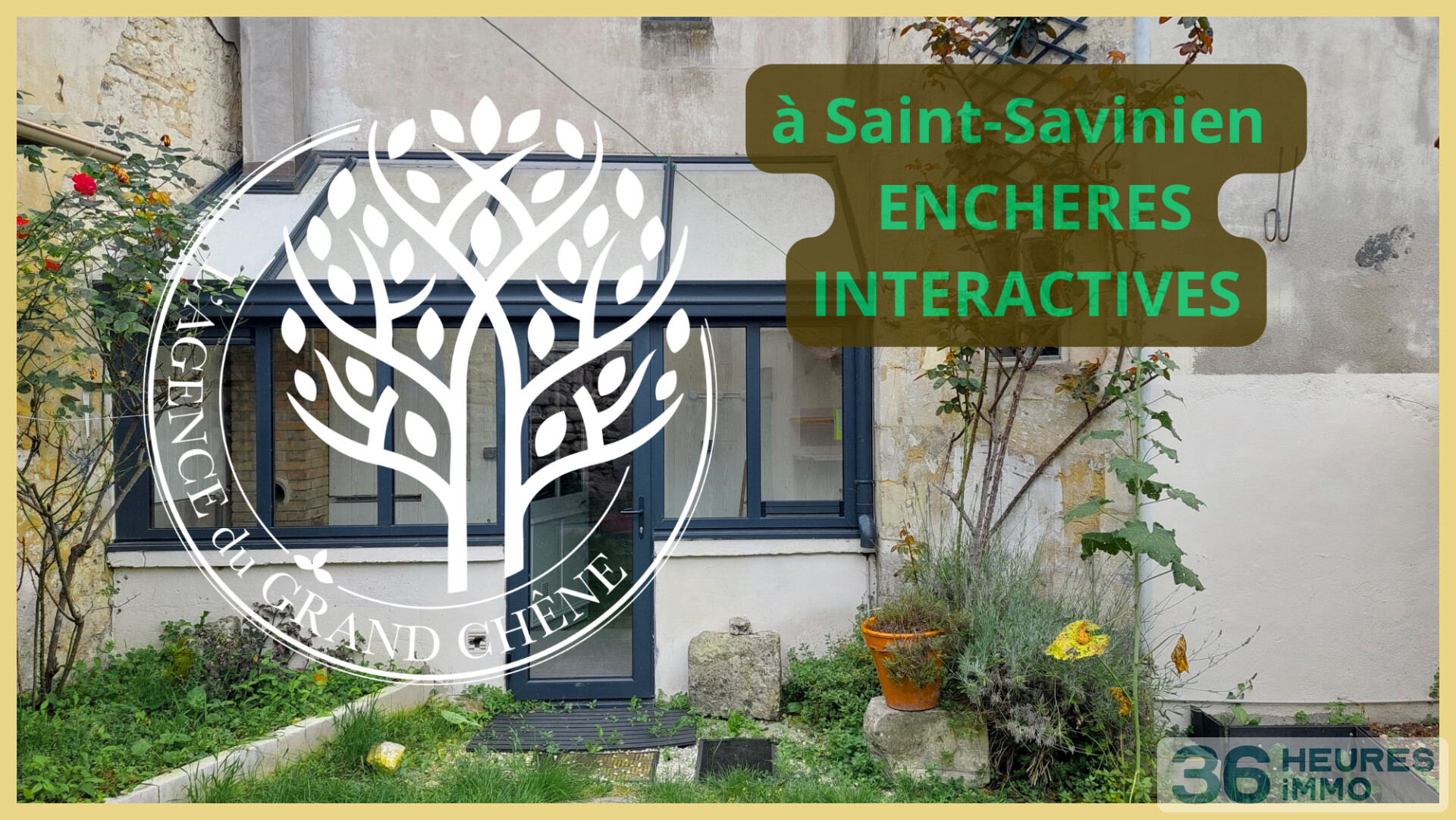 PIED A TERRE A SAINT SAVINIEN : MAISON et JARDIN